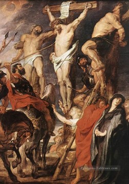 Christ sur la croix entre les deux voleurs Baroque Peter Paul Rubens Peinture à l'huile